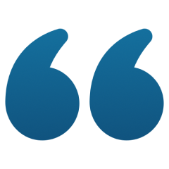 Review speech mark icon